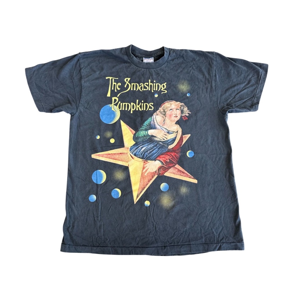 Vintage Smashing Pumpkins Shirt 1996 European Tour 90's Rock Size XL REPRINT